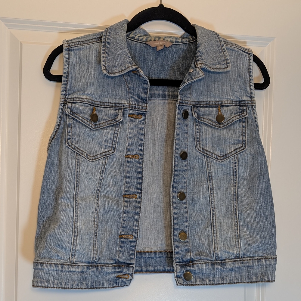 Light Blue Denim Vest